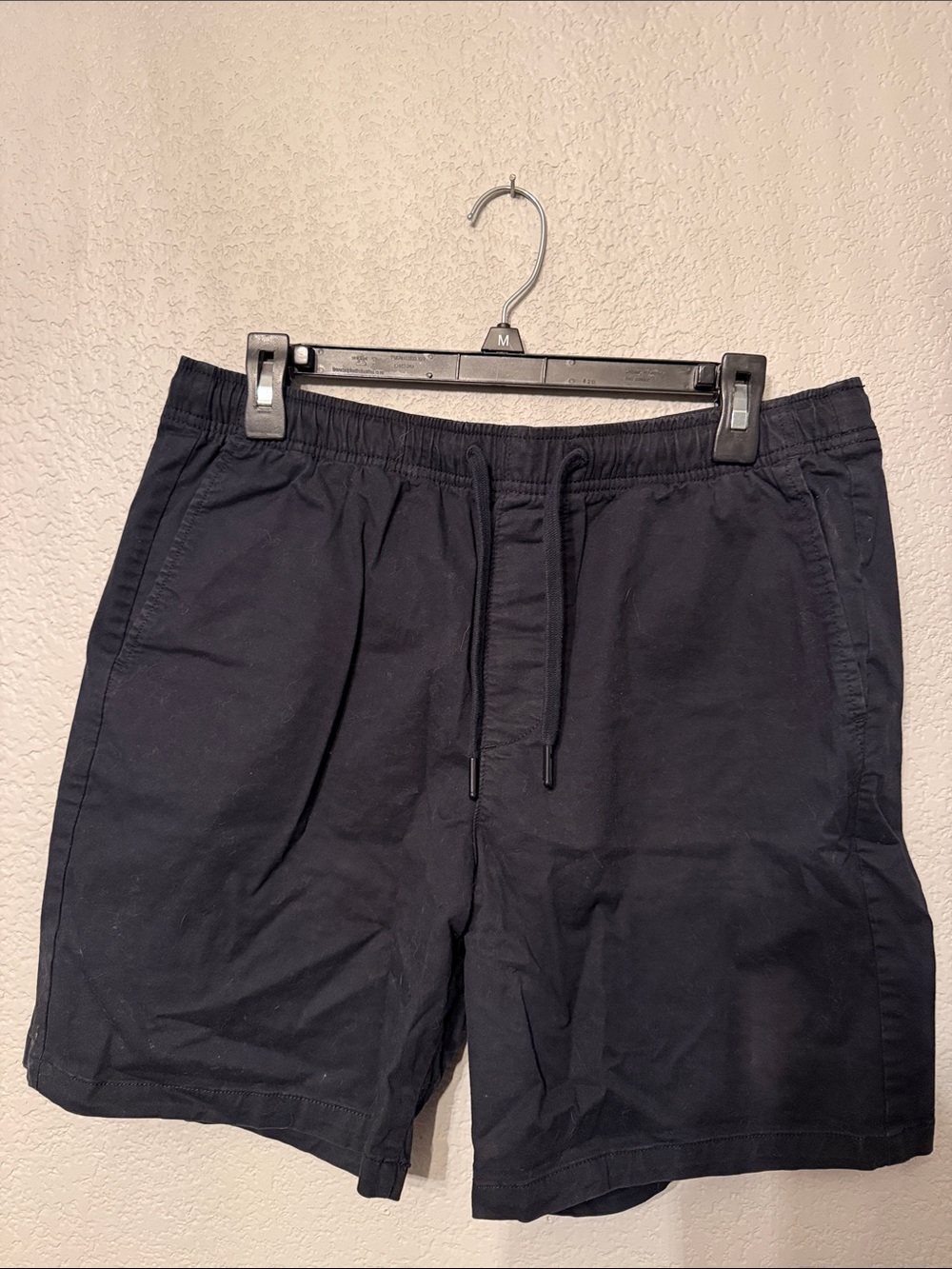GAP Men's Dark Navy Drawstring Flat-Front Shorts